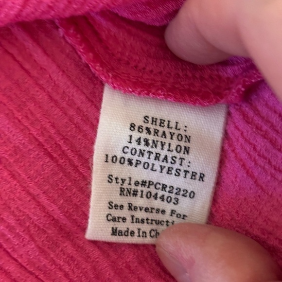 Blu Pepper Vibrant Pink Floral Blouse - Picture 3 of 8